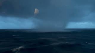 Tornado waterspout hits cruise ship on transatlantic voyage [upl. by Troxell]