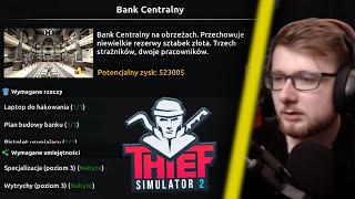 ZACZYNAMY NAPAD NA BANK  THIEF SIMULATOR 2 25 [upl. by Ahsinit]