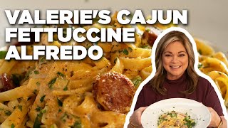 Valerie Bertinellis Cajun Fettuccine Alfredo with Andouille  Food Network [upl. by Tuhn]