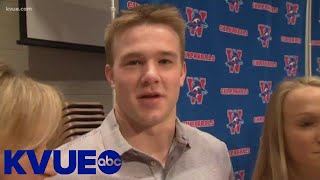 Jake Ehlinger remembered at Westlake ring ceremony  KVUE [upl. by Atiuqel]