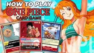 How to Play the One Piece Card Game  Beginners Tutorial match [upl. by Tatiana374]