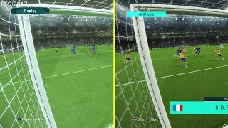 PES 2017 vs PES 2018 PS4 Pro Graphics Comparison [upl. by Gniw]