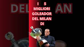 Top 5 Marcatori MILAN Berlusconi seriea calcio championsleague milan top5 kaka goat goal [upl. by Moe231]