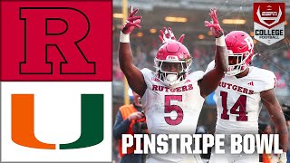 Pinstripe Bowl Rutgers Scarlet Knights vs Miami Hurricanes  Full Game Highlights [upl. by Akihsan]