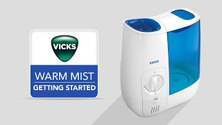 Vicks Warm Mist Humidifier VWM845  Getting Started [upl. by Adnole480]