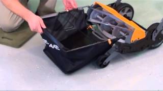 Fiskars 6210 Grass Catcher for 6201 Stay Sharp Mower [upl. by Yaron]