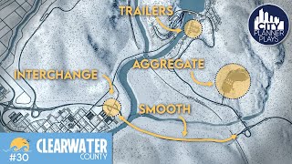 Interchanges Trailers and a Mine EVERY City Needs  Modded Cities Skylines Clearwater County 30 [upl. by Willet]