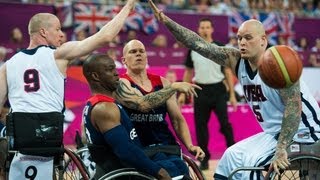 Wheelchair basketball highlights  London 2012 Paralympic Games [upl. by Nelleoj329]