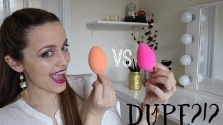 Real Techniques Miracle Complexion Sponge VS Beauty Blender ReviewDemo [upl. by Lleoj]