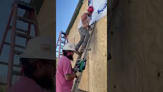 Siding tinyhome woodworking viralvideo [upl. by Kumar60]