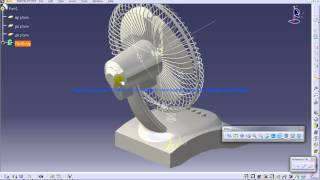 Catia V5 TutorialsP6 How to create a Table FanProduct Design Engineering Beginners [upl. by Anialed665]