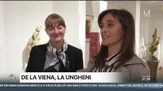 Sculptorul Dumitru Verdianu își celebrează aniversarea cu o expoziție la Ungheni [upl. by Eilhsa]