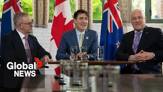 ASEAN summit Trudeau meets with leaders to address quotChina challengequot [upl. by Buchheim144]