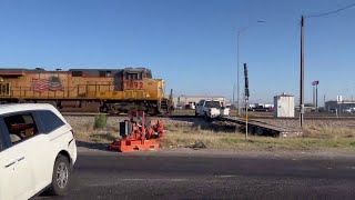 Driver Escapes Before Train Smashes Into Truck in Texas [upl. by Aznerol]