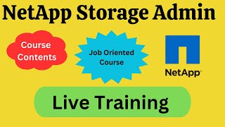 NetApp Storage Admin training course contents Syllabus for beginner [upl. by Larrad]