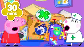 Crafting Cardboard Houses 📦  Peppa Pig Full Episodes [upl. by Torrence]