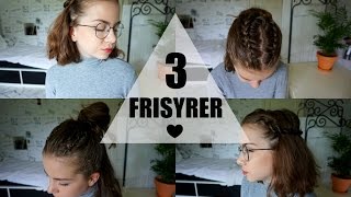 3 Frisyrer för kort Och långt hår ♡ [upl. by Meadow]