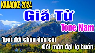 Giã Từ Karaoke Tone Nam Nhạc Sống gia huy beat [upl. by Christalle422]