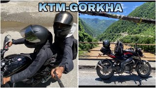 Pairo jharyo 😱😱 KTM  GORKHA FULL RUSH RIDEvlog10 [upl. by Amabel424]