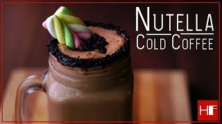 4 Ingredients Recipe  Nutella Cold Coffee [upl. by Gelasias]