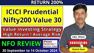 ICICI Prudential Nifty 200 Value 30 ETF amp Index Fund Review  nforeview iciciprudentialmutualfund [upl. by Alegnaoj]