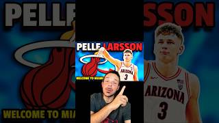 INSTANT REACTION Miami Heat Draft Pelle Larsson 🔥 heatnation nba nbadraft miamiheat shorts [upl. by Carmen]