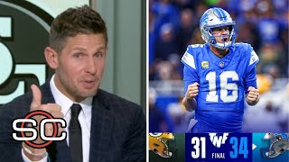 Jared Goff is some MVPcaliber QB  ESPN reacts to Lions beat Packers 3431 on Jake Bates FG [upl. by Francene]