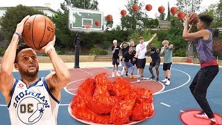 4 Point Shot Challenge w HOTTEST WINGS FORFEIT ft 2HYPE [upl. by Clarance95]