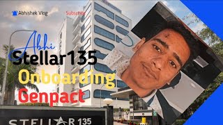 My first Day Genpact Onboarding🫡  Stellar135 Noida  vlog firtsvlogs genpact [upl. by Hsak]