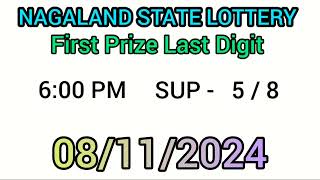 08112024 Dear Lottery last number target  Lottery hit number  First Prize Last Digit Number [upl. by Nipha]