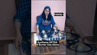 Unboxing Sunflame OPTRA 4 Burner Gas Stove  shorts  unboxing [upl. by Chitkara]