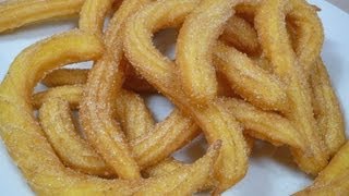 Churros frittiertes BrandteigGebäck [upl. by Rudyard]