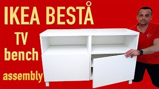 IKEA BESTÅ TV bench assembly instructions [upl. by Hassi321]