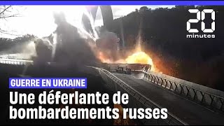 Guerre en Ukraine  Le pays subit une pluie de missiles russes [upl. by Reseta684]