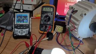 diy 3d printed AC generator test [upl. by Mohandas175]