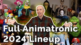 2024 Full Halloween Animatronic Showcase Décor Animatronics from HalloweenCostumescom [upl. by Nnazil443]