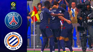 PSG vs Montpellier Résumé et Buts  Ligue 1 2425 [upl. by Eeliak]