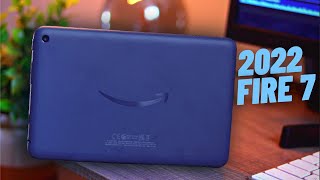 2022 New Amazon Fire 7 Tablet  UnboxingSetupFirst Look [upl. by Twelve]