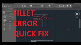 AUTOCAD FILLET ERROR  LINES ARE NON COPLANAR [upl. by Tanaka]