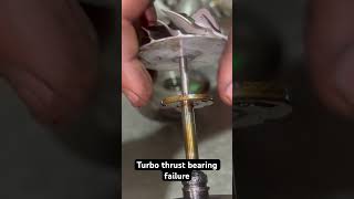 Turbo Thrust Bearing Failure turbo turborepair turbofailure boost k04 k03 vw thrustbearing [upl. by Ramsden423]