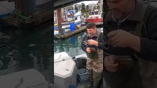 Let’s GOO herring fishing newport oregon bay saltwater catch pnw water hook double [upl. by Anirbac369]