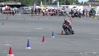 Winning run 2022 Motogymkhana European Championship Heat 1 Richard van Schouwenburg [upl. by Gallenz]