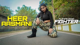 FIGHTER Heer Aasmani Song Hrithik Deepika  Dance Cover by Arshia [upl. by Stover]