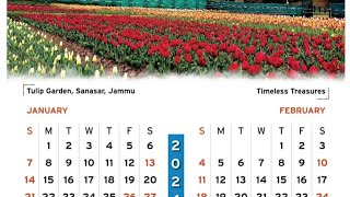 Jk Bank calendar 2024  JampK Bank Calendar 2024  2024 JampK Bank Calendar [upl. by Ttej]