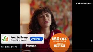 Fresh Direct September 2023 YouTube Ad [upl. by Neddie]