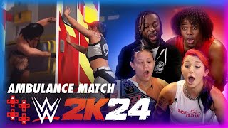 WWE 2K24 FIRST LOOK — Ambulance Match [upl. by Lehcir]