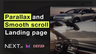 Landing page with Parallax amp Smooth Scroll using Lenis and Framer Motion [upl. by Alra]