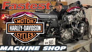 SPEED SECRETS AND INSIDE LOOK AT WORLD’s FASTEST HARLEY DAVIDSON STREET BIKE AND DRAG RACING SHOP [upl. by Jarita]