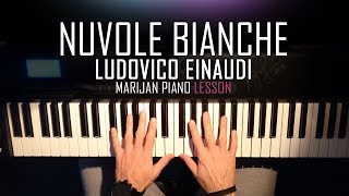 How To Play Ludovico Einaudi  Nuvole Bianche  Piano Tutorial Lesson  Sheets [upl. by Fields]