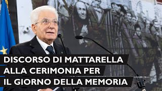 Intervento del Presidente Mattarella Giornata della Memoria [upl. by Walrath]